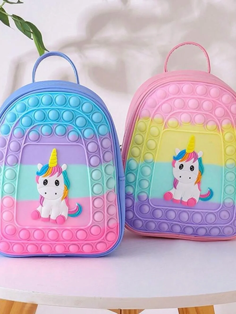 Kids Unicorn Pop-It Backpack - Pink Multicolor